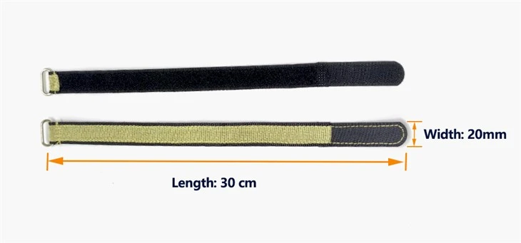 20cm non-slip Lipo battery strap for drone